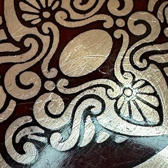 Vintage 1978 Tech Ether Guild Brocade Belt Buckle - Picture 3 of 8